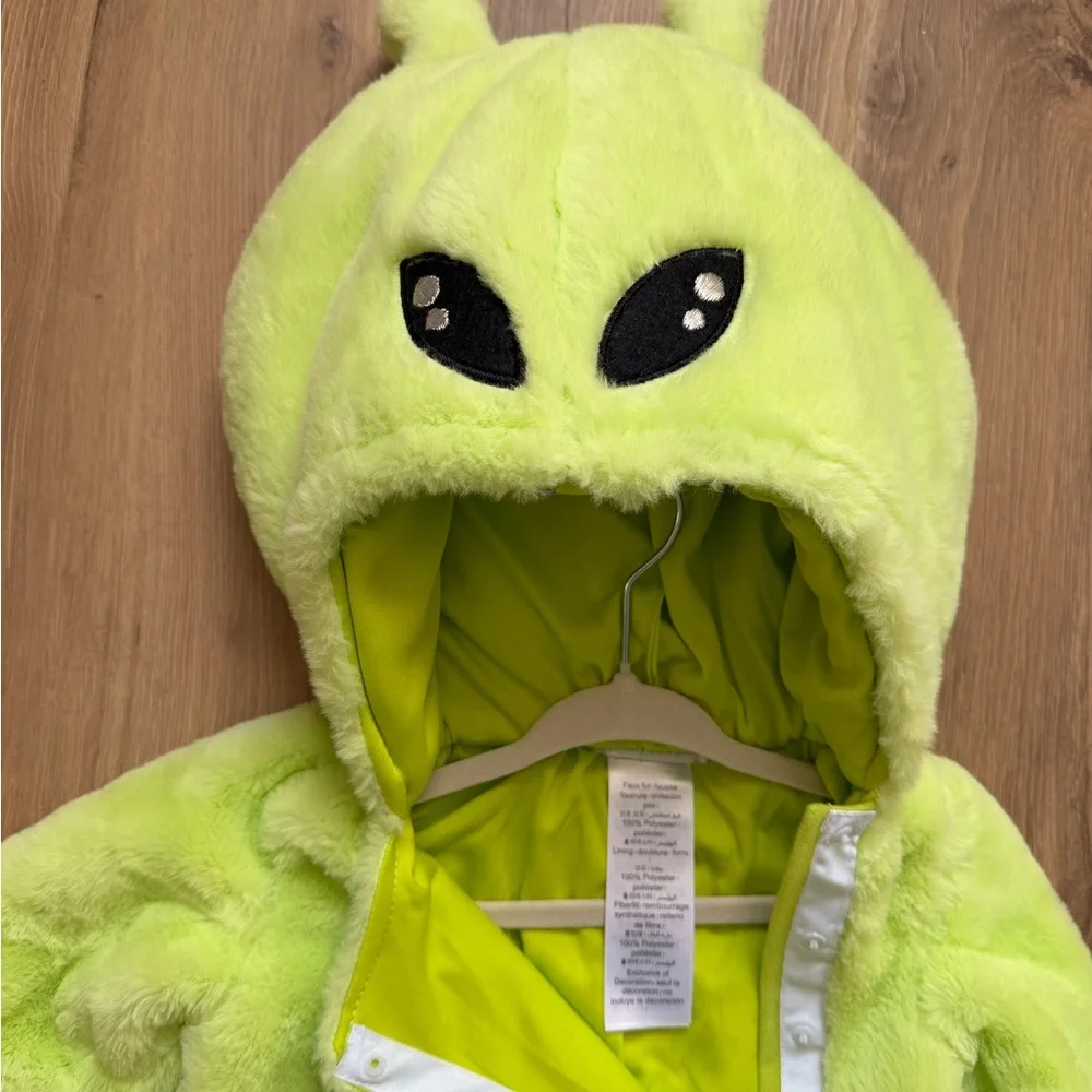 Pottery Barn Kids Plush Alien Costume Baby Outfit 12-24 Months - Picture 5 of 7